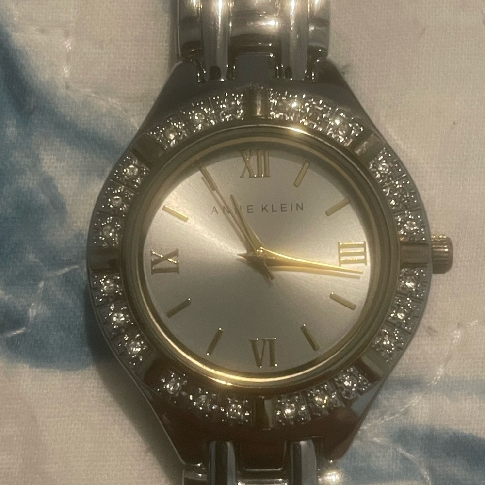 Anne Klein Two-Tone Crystal Women's Watch